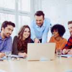 Ecommerce experts designing an online store interface