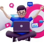 Local team planning a digital ad campaign in an office