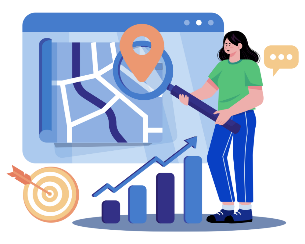 SEO agency analyzing website rankings and traffic reports