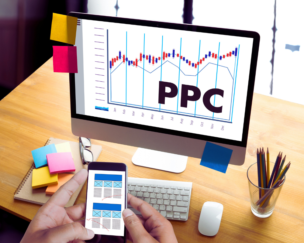 Digital marketers working on PPC ad campaign performance