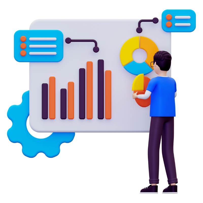 Marketers analyzing campaign performance data