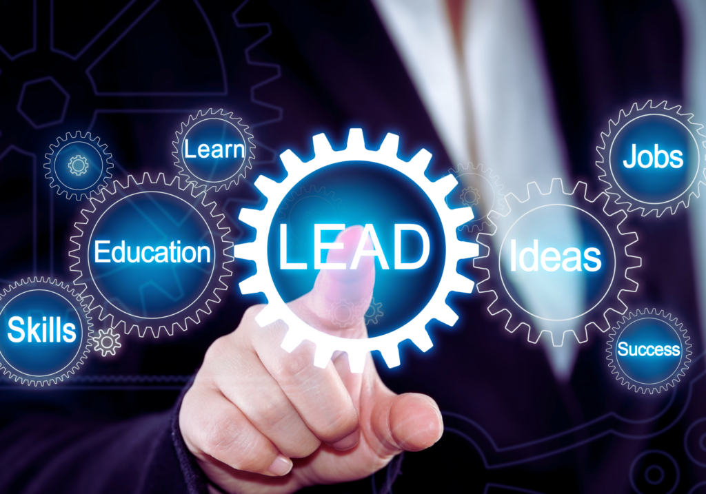 Illustration showing SEO lead generation funnel for digital agencies