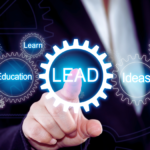 Illustration showing SEO lead generation funnel for digital agencies