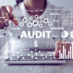 creenshot of a local SEO audit tool analyzing business performance